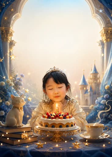 Free elegant floral birthday card preview made with BirthdayGenerator